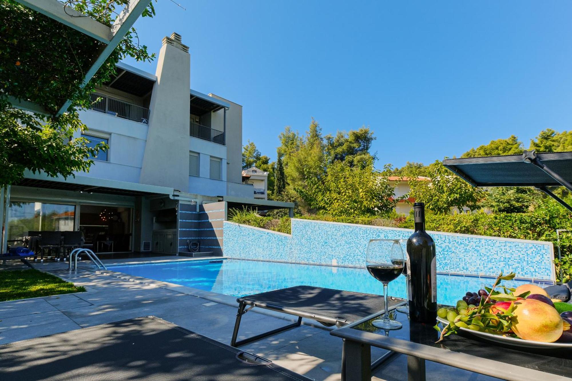Deluxe Chrousso Pool Villa パリウリ エクステリア 写真